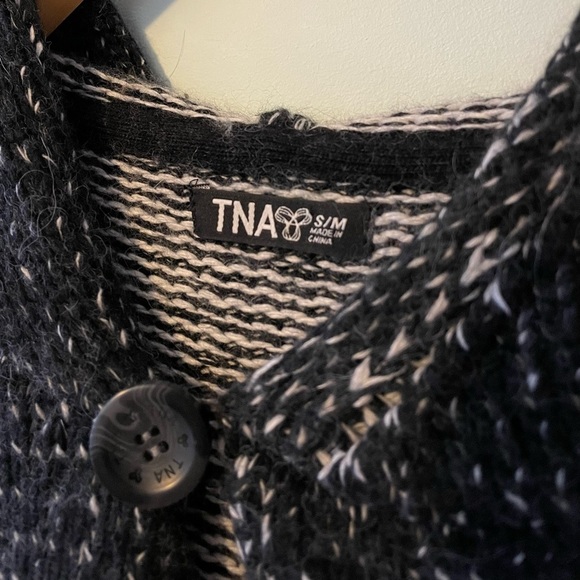 Aritzia TNA Angora Rabbit Hair and Cashmere Blend Poncho S/M - Picture 3 of 8